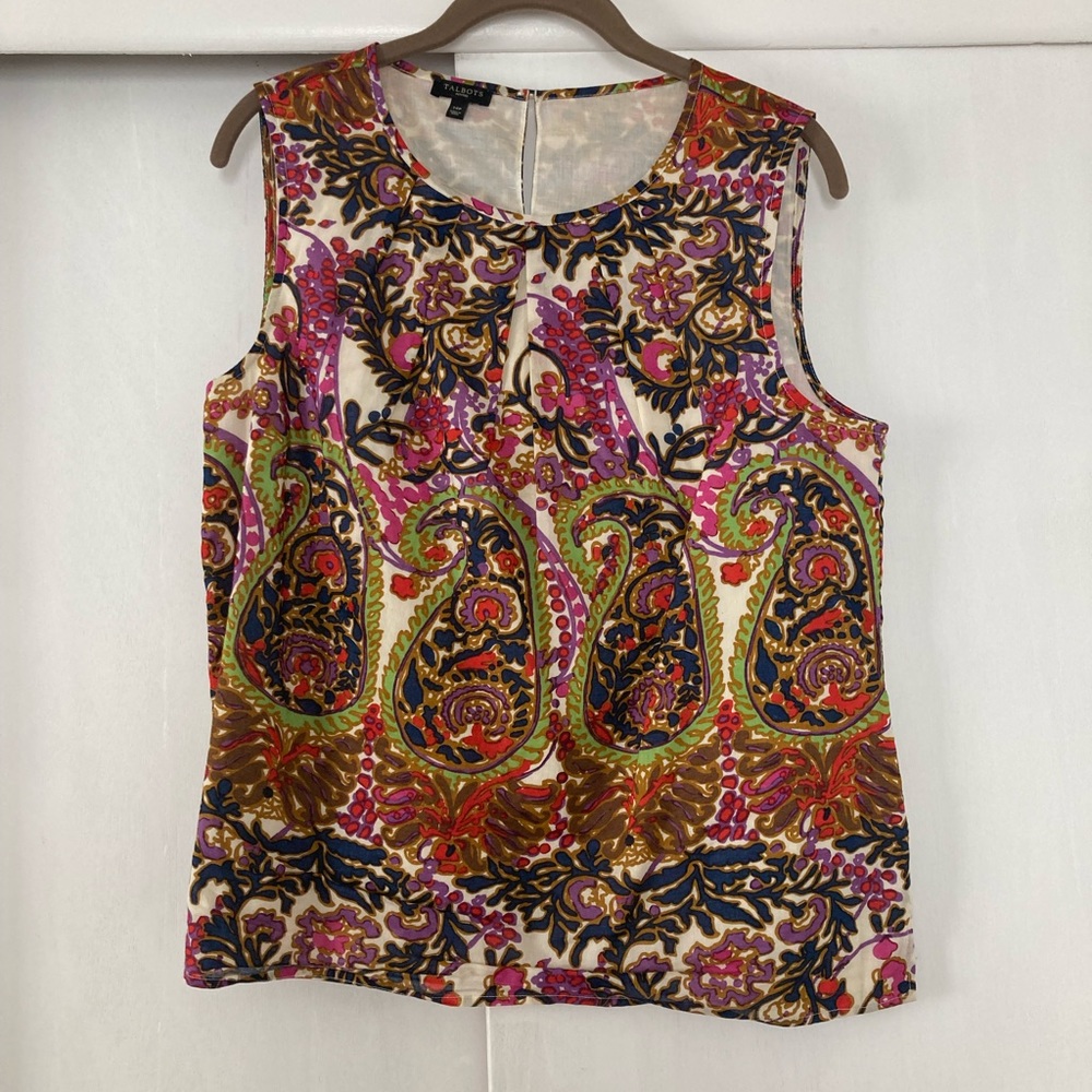 Talbots Paisley Shell